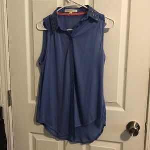 Button down tank top